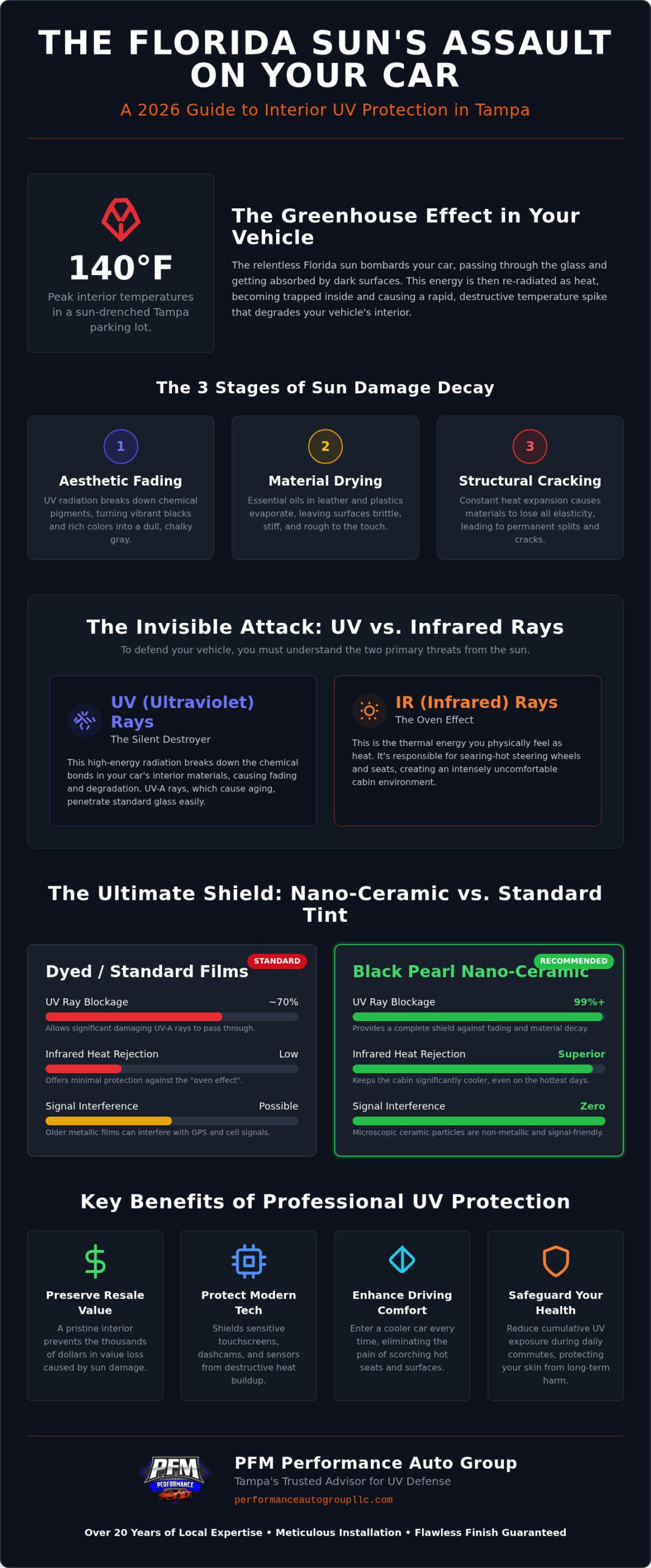 Car Interior UV Protection Tampa: The 2026 Guide to Preserving Your Vehicle