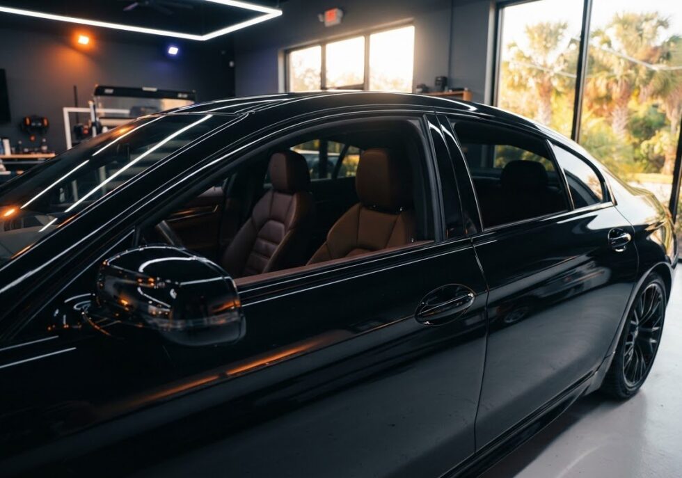 Luxury Car Window Tinting in Valrico for UV Protection